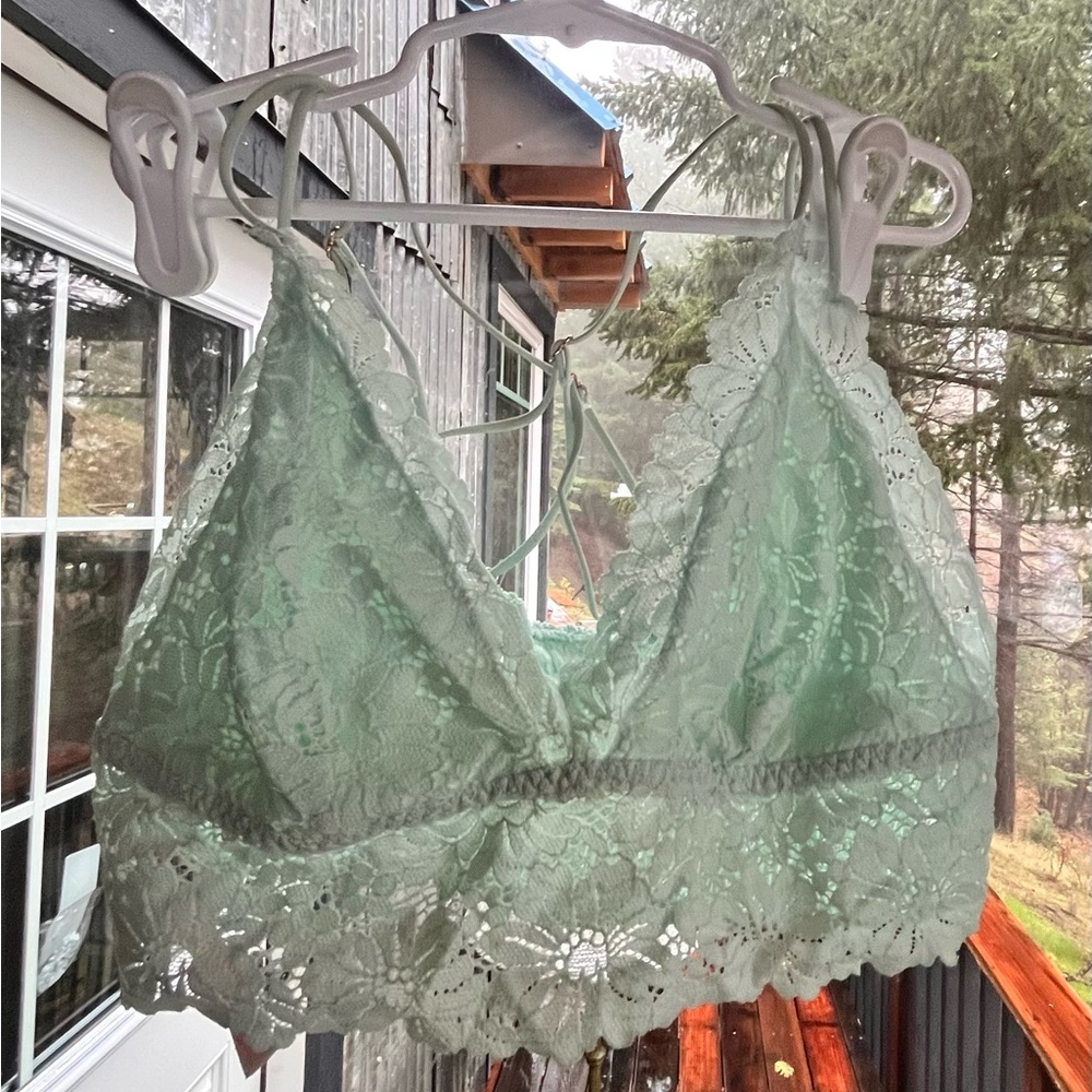 Victoria's Secret Lace Bralette in Light Blue
